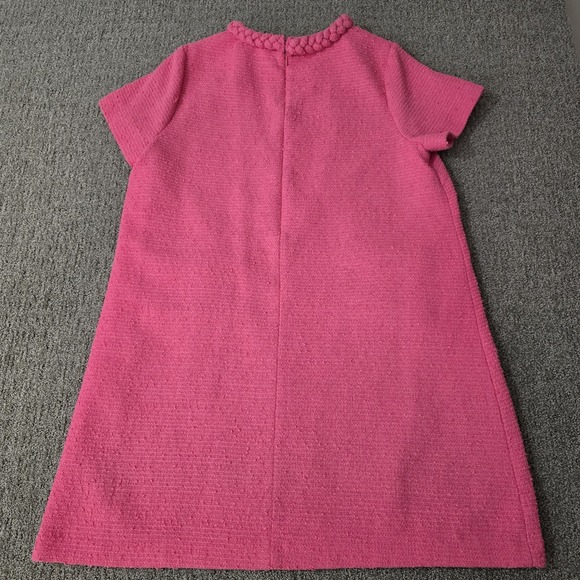 Tuckernuck Jackie Tweed Dress Womens XXL Pink Gold Button Short Sleeve Preppy - Picture 7 of 7